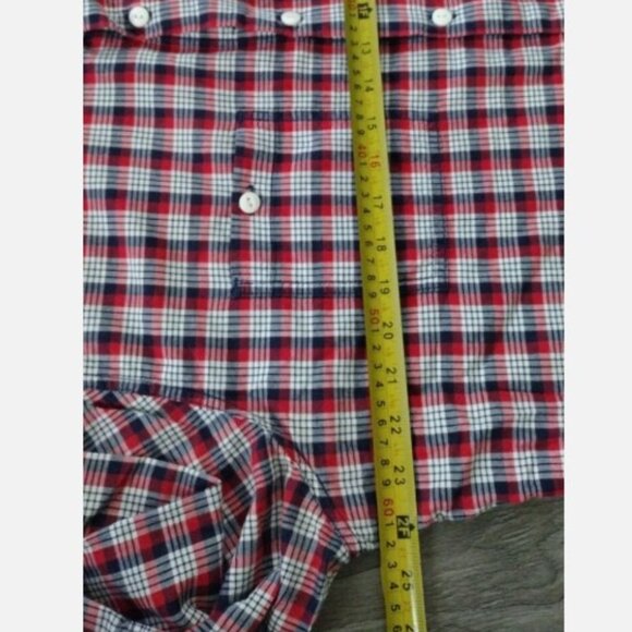 VTG Levi's Men Size XXL Plaid Shirt long sleeves Slim Fit 2XL - Picture 9 of 10